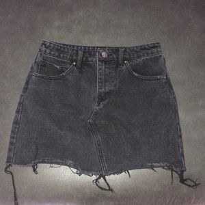 Forever 21 black denim skirt